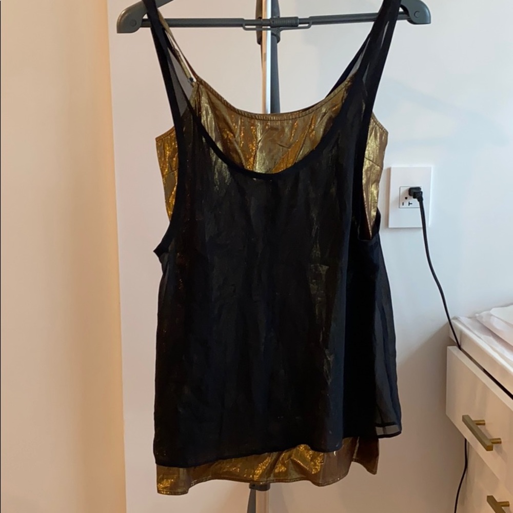 Black and gold dress